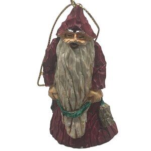 RCO Christmas Santa tree ornament red white 3" READ